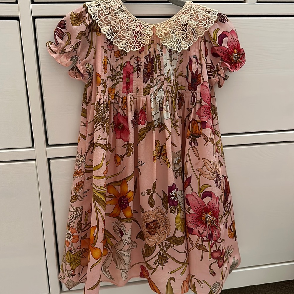 Authentic Gucci silk dress 12-18 months